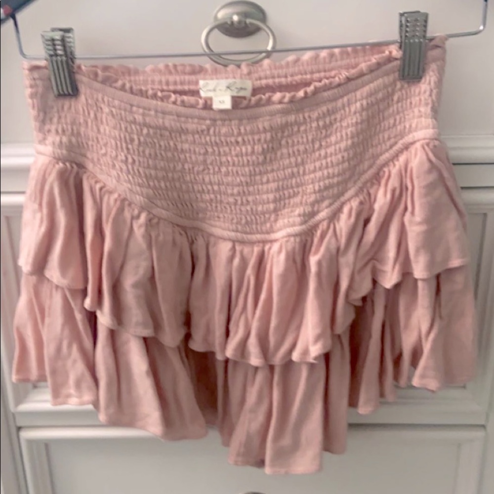 Rock n Rags Ruffle Skirt. Color, Dusty Rose